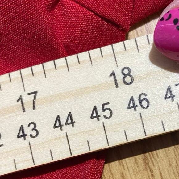 Danny & Nicole Red vintage pleated 4 button blazer - WOMEN'S 6P - Picture 2 of 6